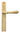 Satin Brass Reeded Slimline Lever Latch Set; #finish_satin-brass