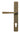 Burnished Brass Avon Slimline Lever Espag. Lock Set; #finish_burnished-brass