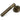 Burnished Brass Brompton Lever on Rose Set (Art Deco); #finish_burnished-brass