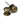 Burnished Brass 49mm Mushroom Mortice/Rim Knob Set; #finish_burnished-brass