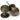 Burnished Brass Heavy Beehive Mortice/Rim Knob Set; #finish_burnished-brass