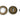 Burnished Brass Round Escutcheon (Art Deco); #finish_burnished-brass