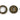 Burnished Brass Round Escutcheon (Beehive); #finish_burnished-brass