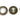 Burnished Brass Round Euro Escutcheon (Art Deco); #finish_burnished-brass