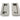 Polished Marine SS (316) 175mm Art Deco Rectangular Pull - Privacy Set; #finish_polished-marine-ss-(316)