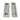Polished Marine SS (316) 250mm Art Deco Rectangular Pull -Privacy Set; #finish_polished-marine-ss-(316)