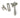 Satin Marine SS (316) Locking Reeded Fastener; #finish_satin-marine-ss-(316)