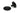 Matt Black Art Deco Centre Door Knob; #finish_matt-black