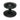 Matt Black Art Deco Centre Door Knob; #finish_matt-black