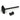 Matt Black Slimline Art Deco Door Knocker; #finish_matt-black