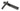 Black Brompton Slimline Lever Espag. Latch Set; #finish_black