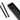 Black Slimline External Blank Plate (Each); #finish_black