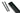 Black Slimline External Blank Plate (Each); #finish_black
