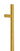 Aged Brass (316) 1.5m Offset T Bar Handle Secret Fix 32mm Ø; #finish_aged-brass