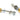 Aged Brass (304) 100mm Bolt Fixings for T Bar (2) - Offset; #finish_aged-brass