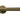 Burnished Brass Brompton Lever on Rose Set (Plain) - Unsprung; #finish_burnished-brass