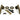 Burnished Brass Brompton Lever on Rose Set (Plain) - Unsprung; #finish_burnished-brass