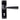 From The Anvil's Black Straight Lever Lock Door Handles; #finish_black