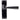 From The Anvil's Black Straight Lever Latch Door Handles; #finish_black