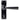 From The Anvil's Black Straight Lever Bathroom Door Handles; #finish_black