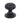 From The Anvil's Black Flower Cabinet Knob; #finish_black