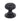 From The Anvil's Black Flower Cabinet Knob; #finish_black