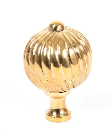 From The Anvil's Polished Brass Spiral Cabinet Knob; #finish_polished-brass