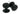 From The Anvil's Black Flower Mortice/Rim Knob Set; #finish_black