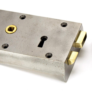 From The Anvil's Iron Rim Lock - Small; #finish_iron