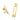 From The Anvil's Polished Brass Monkeytail Fastener; #finish_polished-brass