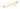 From The Anvil's Polished Brass Monkeytail Stay; #finish_polished-brass