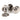 From The Anvil's Polished Nickel Beehive Mortice/Rim Knob Set; #finish_polished-nickel