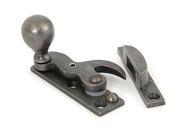 From The Anvil's Antique Pewter Sash Hook Fastener; #finish_antique-pewter