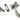 From The Anvil's Antique Pewter Peardrop Fastener; #finish_antique-pewter