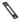 From The Anvil's Black Peardrop Fastener; #finish_black