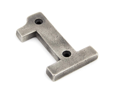 From The Anvil's Antique Pewter Antique Pewter Numeral; #number_1