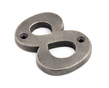 From The Anvil's Antique Pewter Antique Pewter Numeral; #number_8