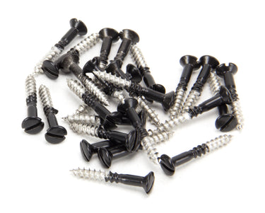 From The Anvil's Black Black SS Countersunk Raised Head Screws (25); #finish_black