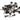 From The Anvil's Black Black SS  Roundhead Screws (25); #finish_black