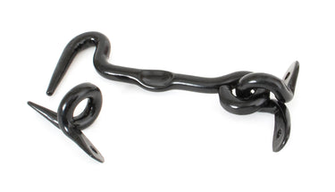 From The Anvil's Black Forged Cabin Hook; #finish_black