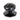 From The Anvil's Black Octagonal Centre Door Knob; #finish_black