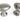 From The Anvil's Pewter Patina Oval Cabinet Knob (Blacksmith); #finish_pewter-patina