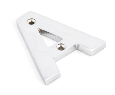 From The Anvil's Polished Chrome Polished Chrome Letter; #letter_a