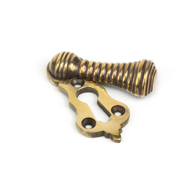 From The Anvil's Aged Brass Beehive Escutcheon; #finish_aged-brass