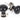 From The Anvil's Ebony Bun Mortice/Rim Knob Set; #finish_ebony