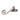 From The Anvil's Antique Pewter Monkeytail Fastener; #finish_antique-pewter
