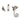 From The Anvil's Antique Pewter Monkeytail Fastener; #finish_antique-pewter
