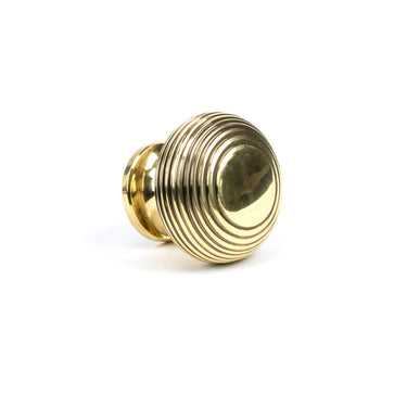 From The Anvil's Aged Brass Beehive Cabinet Knob; #finish_aged-brass