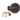 From The Anvil's Ebony Wooden Beehive Cabinet Knob; #rose_polished-nickel