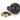 From The Anvil's Ebony Wooden Beehive Cabinet Knob; #rose_aged-brass